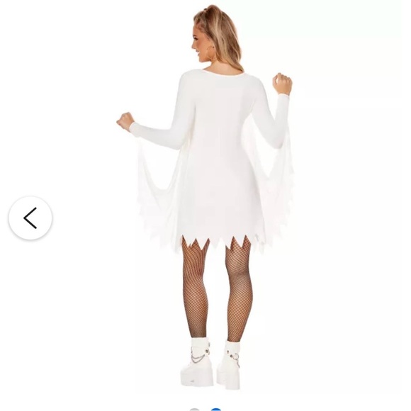 Women’s Ghost Costume - White and Black - Picture 2 of 4